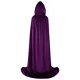 thumbnail image 2 of Fancy Cosplay Costumes Cosplay Costumes Velvet Cloak Long Hooded Cloak Halloween gift 110-130-150-170 Family-Match, 2 of 7
