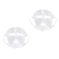 thumbnail image 4 of 2 mascarillas hidratantes faciales de silicona reutilizables, impermeables y para cubrir mascarillas (transparentes, rosa claro), 4 of 5
