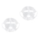 thumbnail image 4 of 2 mascarillas hidratantes faciales de silicona reutilizables, impermeables y para cubrir mascarillas (transparentes, rosa claro), 4 of 5