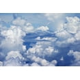 thumbnail image 2 of Su, Keren 32x23 Black Ornate Wood Framed with Double Matting Museum Art Print Titled - Aerial view of clouds-China, 2 of 4