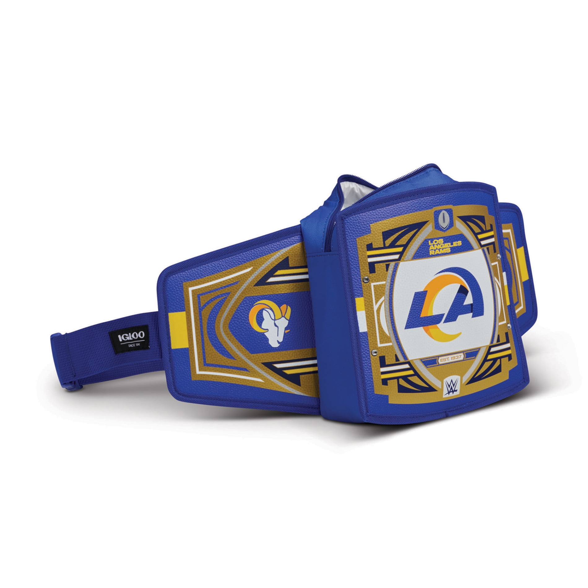 IGLOO  Los Angeles Rams WWE Legacy Belt Cooler