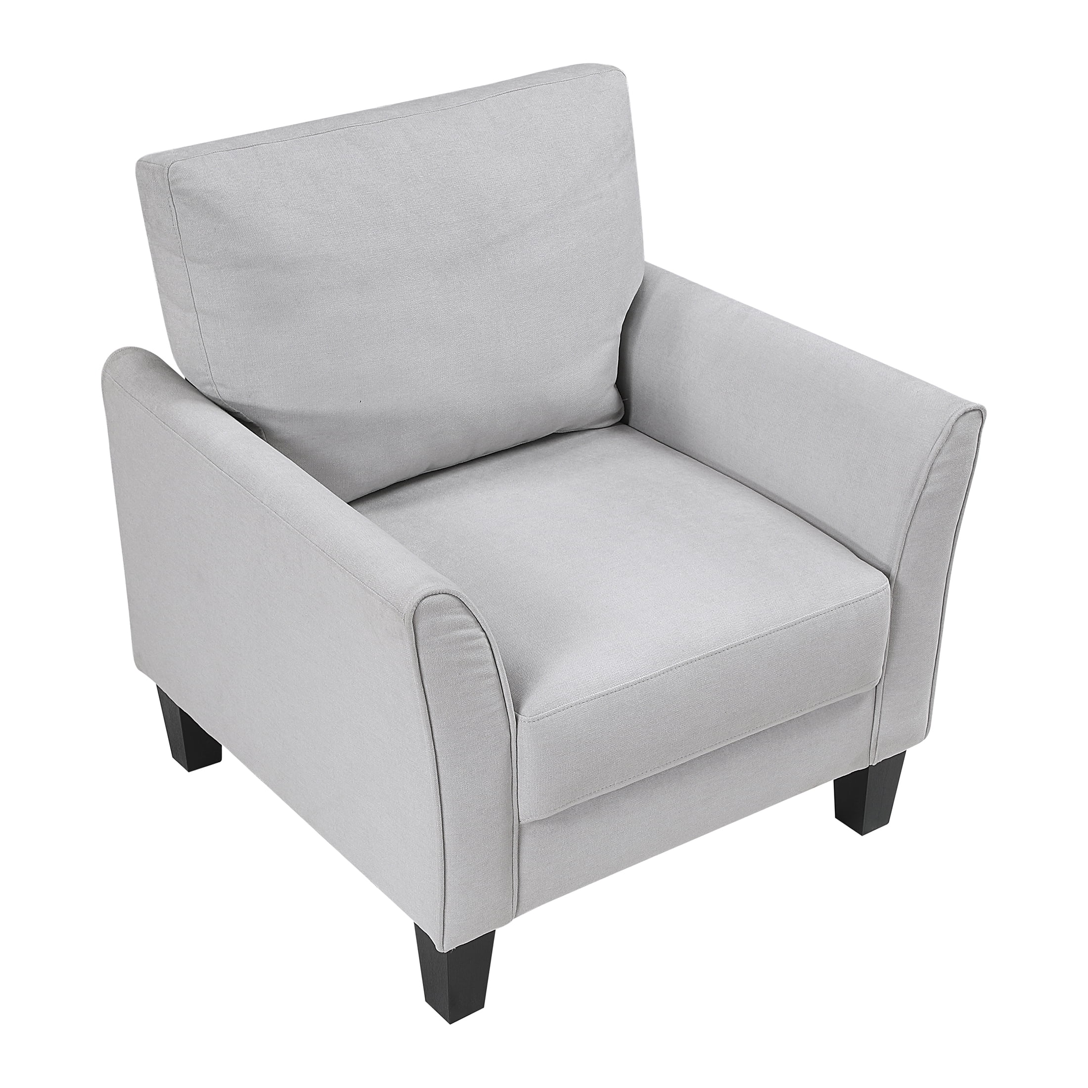 OakvillePark Islewyn Textured Fabric Accent Chair, Gray