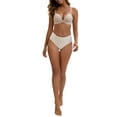 thumbnail image 2 of INSPIRE CHIC Women's High Waisted Tummy Control Briefs Butt Lifter Underwear, Available in Plus Size L White, 2 of 4