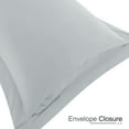 thumbnail image 5 of Unique Bargains 4-Pack Envelope Closure Pillow Sham No Zipper King Light Grey, 5 of 8