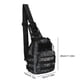 thumbnail image 3 of Bolsa De Pecho Bolsa De Pecho Bolsa Sling Pack 600D Nylon Molle Chest Crossbody Bolsos de hombro (Python Black), 3 of 4
