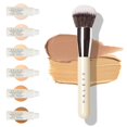 thumbnail image 1 of HALEYS Brocha de maquillaje Kabuki + GWP Skin Tint Mini VEGANO+Cerdas veganas de madera sostenible SIN CRUELDAD para acabado con aerógrafo Para cremas Líquidos Polvo Sin rayas Mezcla perfecta Mejora l, 1 of 5