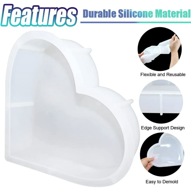 2pcs Heart-shaped Resin Molds – IntoResin