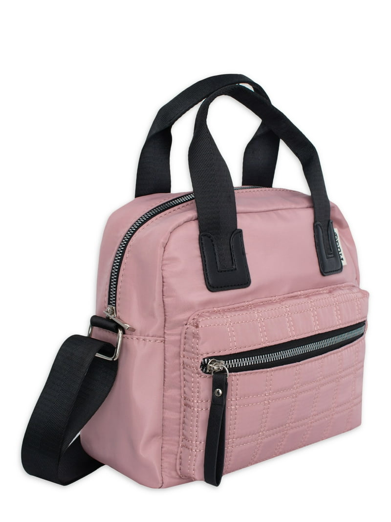 Mudd Women Medium Quilted Nylon Satchel with Convertible Strap and Pouch main image 0
