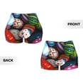thumbnail image 3 of Sigee Easter Egg Print Women's High Waist Workout Shorts - Squat Proof, Tummy Control, Yoga and Gym Activewear-XX-Large, 3 of 9