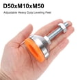 thumbnail image 4 of Uxcell 12Pcs Adjustable Leveling Feet, 2" Dia Base M10 x Thread Anti-slip Shock-absorbing Furniture Leveler Legs, 4 of 6