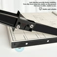 thumbnail image 3 of ALORHARDRO 12.87" Paper Cutter for Cardstock, A4 Stack Guillotine Paper Trimmer with Adjustable Guide, Cut 10-Sheets Capacity, Metal Base with 1/2" Gridlines, Paper Slicer, 3 of 10