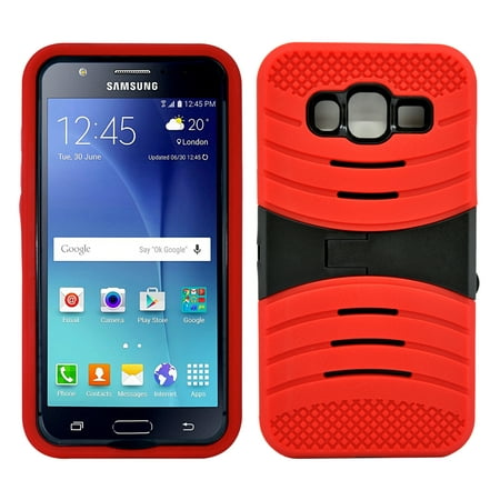 Samsung Galaxy J5 Hybrid Silicone Case Cover Stand