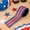B, variant on QuanTara Patriotic Wired Ribbon for Independence Day, 2.36" x 196.8" Red White Blue Star & Flag Ribbon, DIY Craft Gift Wrapping Garland Making