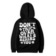 thumbnail image 4 of Vividxx Hoodies For Girls Long Sleeve Soft Sweatshirt Letter Print Kids Cute Pullovers Top Fashion Casual Hoodie For Fall Winter Trendy Fashion 12-13 Years, 4 of 4
