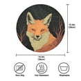 thumbnail image 7 of WOBOGO Night Orange Fox Round Placemats Set of 1 Heat Resistant Washable Kitchen Table Decorations 15.4in, 7 of 7