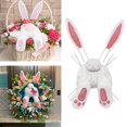 thumbnail image 1 of Decoración de de Pascua Bunny Butt Wreath Kit, DIY Bunny Butt With Ears, Home Wall Hanging, Cartoon Ornament Decoration, Welcome Sign Wreath Rosa Yotijar Corona de Pascua Adjunto, 1 of 7