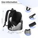 thumbnail image 5 of Easygdp Black White Fluid Sculpture Mochila Ligera de 15 Pulgadas para Estudiantes, Mochila Cómoda para la Escuela y Viajes, Correas Ajustables, 5 of 6