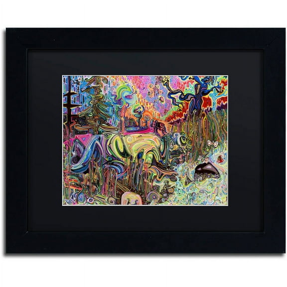 Trademark Fine Art "Water" Canvas Art by Josh Byer, Black Matte, Black Frame