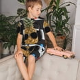thumbnail image 4 of Balery Pineapple With Black Glasses Conjunto de Pijama Infantil de Manga Corta con Estampado – Ropa de Dormir de Algodón Suave-Medium, 4 of 6