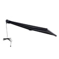 thumbnail image 4 of 12 x 10 ft Italian Series Full Cassette Motorized Patio Awning with App + Remote – Nero & Grigio (Black and Gray Stripe), 4 of 13