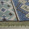 thumbnail image 4 of SAFAVIEH Veranda Moriah Southwestern Indoor/Outdoor Area Rug, 6'7" x 6'7" Square, Green/Blue, 4 of 8