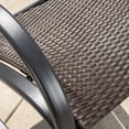thumbnail image 3 of Orden Brown Wicker Rocking Chair, 3 of 4
