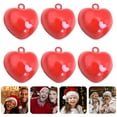 thumbnail image 3 of 6Pcs Adorable Red Heart Shape Bells DIY Pendants Accessory Jewelry Charms, 3 of 8