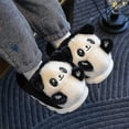thumbnail image 3 of Children's Cartoon Panda Winter Slippers Plush Animal Warm Cotton Shoes For Boys And Girls Indoor Household Fluffy Slippers, 3 of 5