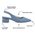 thumbnail image 3 of Journee Collection Womens Sylvia Sling Back Covered Block Heel Pumps, 3 of 7