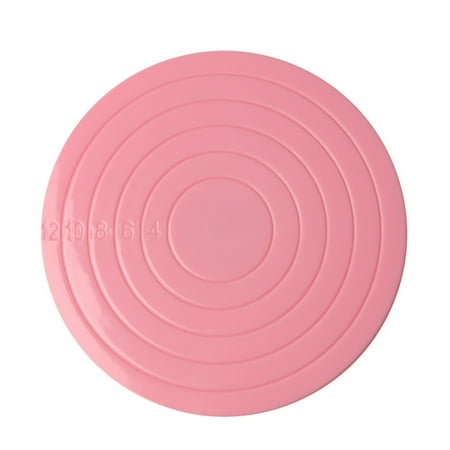Revolving Cake Stand Plastic Cake Turntable Non-slipping Bottom Rotating Revolving Decorating Stand Platform for Cake Mould Sugarcraft Tools Baking Supplier ()