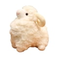 thumbnail image 2 of Fluffy Sheep Plush Toy Realistic White Lamb Stuffed Animal with Horns,Soft Cuddly Farm Animal Doll for Nursery Decor and Birthday Gift, 2 of 8