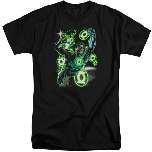 Green Lantern Earth Sector S/S Adult Tall Black