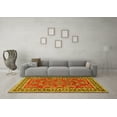 thumbnail image 3 of Ahgly Company Machine Washable Indoor Rectangle Persian Yellow Traditional Area Rugs, 3' x 5', 3 of 4