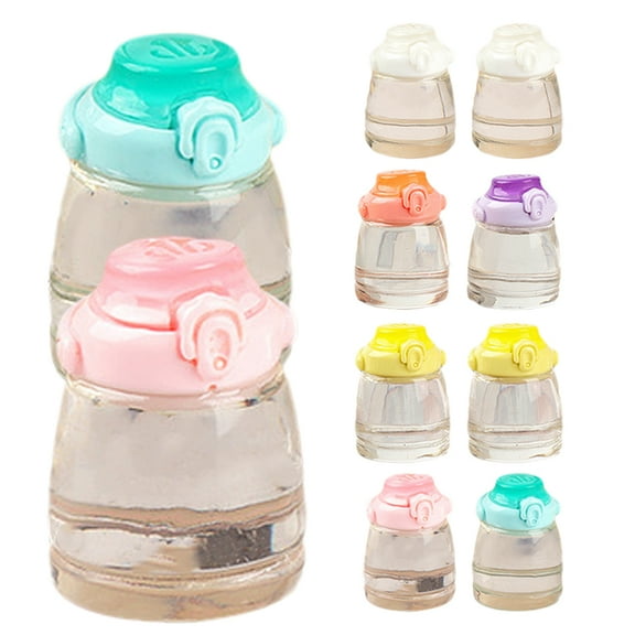OHOIOLLA 12Pcs Mini Water Bottles Model For Diy present Accessory And Office Desk