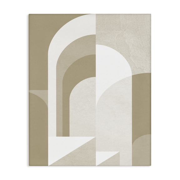 Stupell Industries Modern Beige Abstract Arches Canvas Art, 24 x 30, by Lil' Rue
