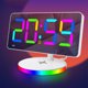 thumbnail image 3 of Despertador Digital, Modo Nocturno Pantalla Grande 12 24 H Mirror Desk Rechan Para Dormitorio, 3 of 7