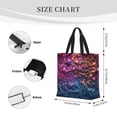 thumbnail image 3 of Pofeuu Heart Confetti on Glitter Print Tote Bag for Women,Hobo HandBags with Zipper,Large Capacity Casual Shoulder Handbags with Inner Pockets, 3 of 7