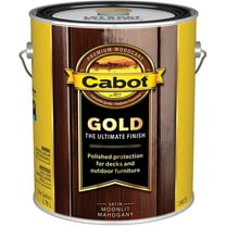Cabot Gold Exterior Stain - Low VOC, Semi-Transparent, Oil-Based - Gallon, Moonlit Mahogany