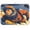 An Astronaut Flying, variant on Kitchen Drying Mat Super Absorbent Heat Resistant Reversible & Foldable With Hanging Loop Peach Fairy