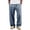 Navy&&100, variant on CONROSES Men's Baggy Linen Pants Wide Leg Pants for Men Casual Striped Elastic Waist Drawstring Fall Winter Jogger Trousers with Pocket
