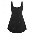 thumbnail image 3 of Tank Top de Talla Extra con Estampado Floral con Anillo Rosegal  Camisetas sin mangas de talla grande, 3 of 5