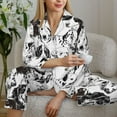 thumbnail image 6 of Uemuo Labrador Retriever Dog Pattern Womens Pajama Sets,PJ Set for Women,Pajamas for Women Logo,Long Sleeve Pajama Set for Women,Soft Long Sleeve Top With Pants-Small, 6 of 9