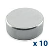 Master Magnetics Neodymium Rare Earth Magnet Discs - 0.315" Diameter x 0.118" Thick, 2.5 Pound lb. Pull, Nickel Plate, Pack of 10, 07045