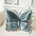 thumbnail image 5 of Seyotauo Butterfly Throw Pillow, Butterfly Shaped Decorative Pillow for Sofa Couch Bed, Plush Velvet Lumbar Support Cushion for Office Chair & Car Seat, 5 of 7
