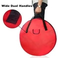thumbnail image 5 of 25" Wreath Defender | Weatherproof Red Storage Bag w/ Dual-Zipper, 5 of 7