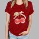 thumbnail image 5 of Blusas de Manga Corta para las Mujeres Divertida Impresión Cuello Redondo Camiseta Vintage, Blusas de Primavera para las Mujeres, 5 of 9