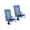 Dark Blue, variant on XC Set Of 2 Camping Chairs, Beach Chairs, Portable Outdoor Chairs, With High Backrest, Cup Holder, Lightweight, Heavy-Duty, Max. Load 330 Lb Per Chair