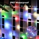 thumbnail image 5 of Luces de cuerda solares ICRGB 20m 200 LED IP67 impermeables con control remoto, 5 of 8