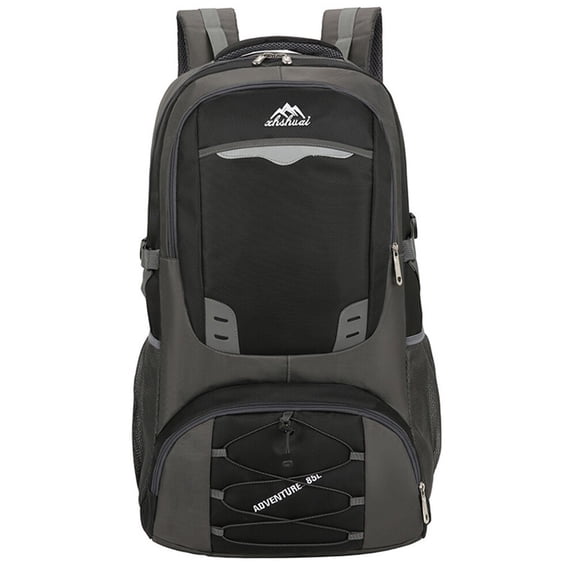 ‌85L Waterproof Tactical Backpack - Outdoor Camping Hiking Rucksack, Travel Bag (Black)‌
