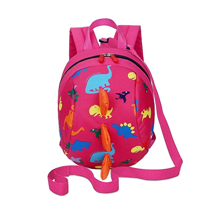 Children Kids Boys Girls Dinosaur Backpack Rucksack With Reins Anti-lost US 